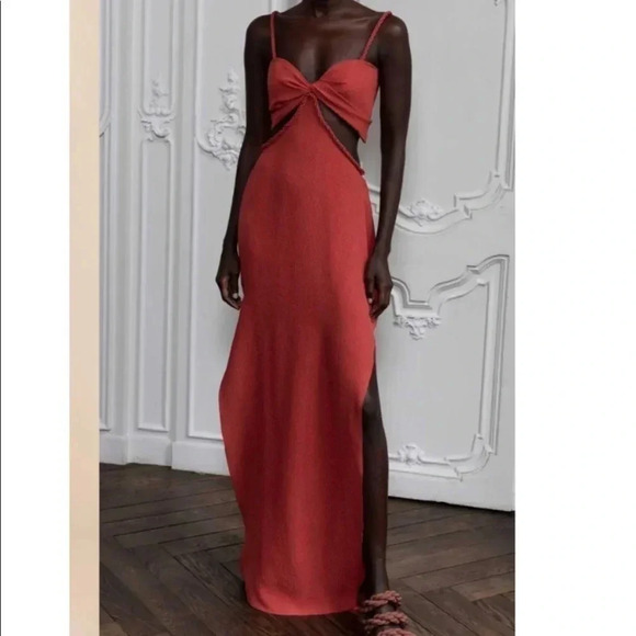 Johanna Ortiz Patchwork Dream Cutout Silk Maxi Dress 6 - Picture 4 of 14